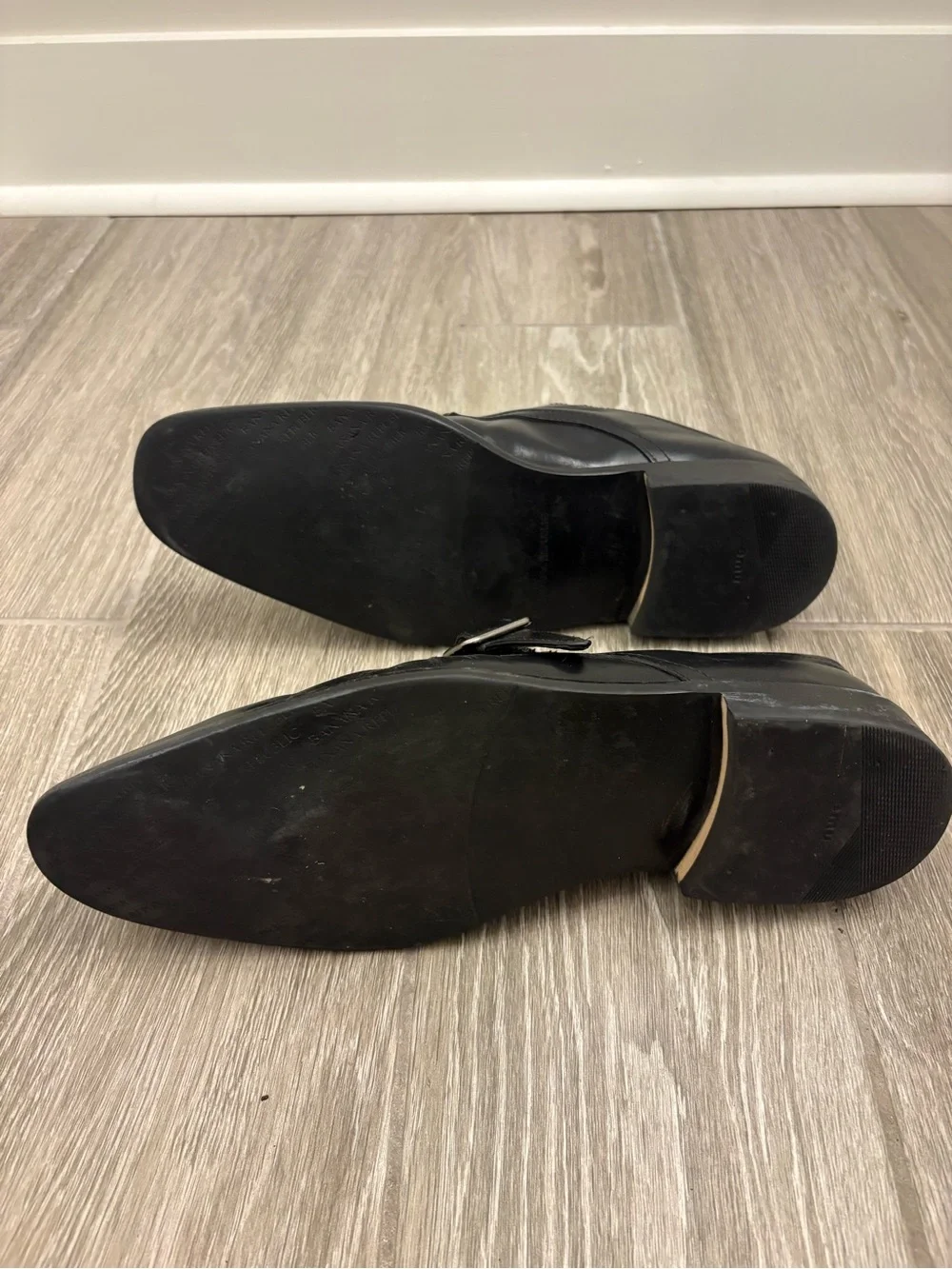 Banana Republic Black Leather Single Monk Strap Men’s Dress Shoes